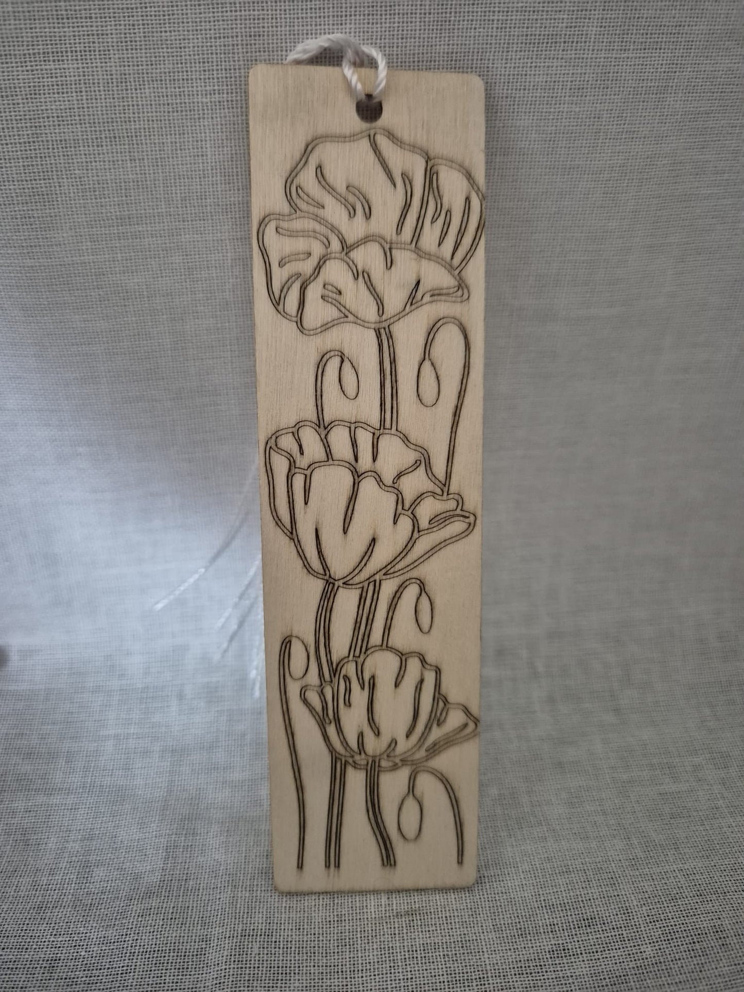 Lesezeichen mit Lasergravur und Quaste