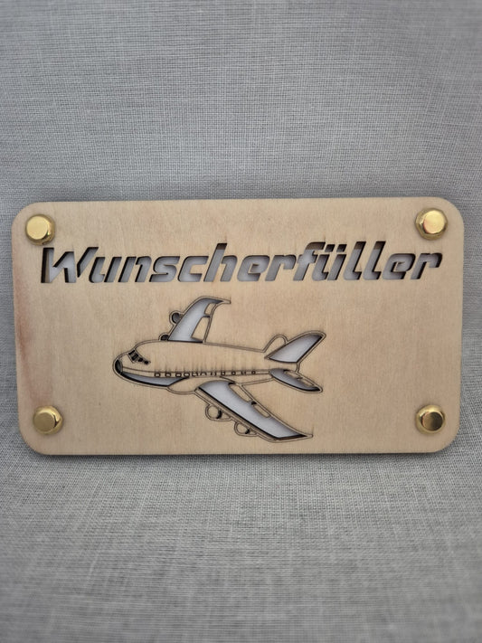 Holz Karte Wunscherfüller