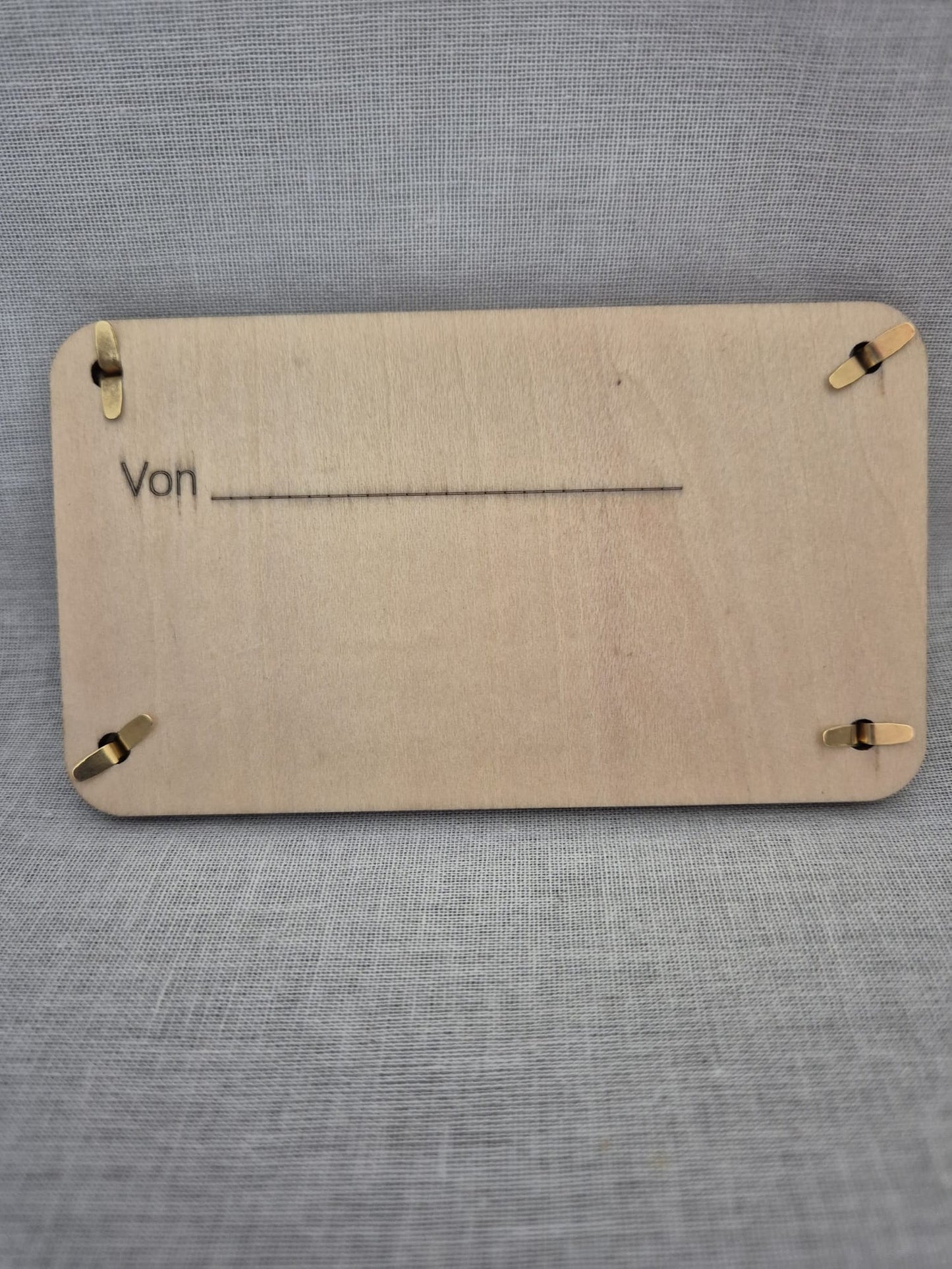 Holz Karte Wunscherfüller Flugzeug
