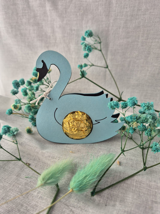 Schwan in Blau